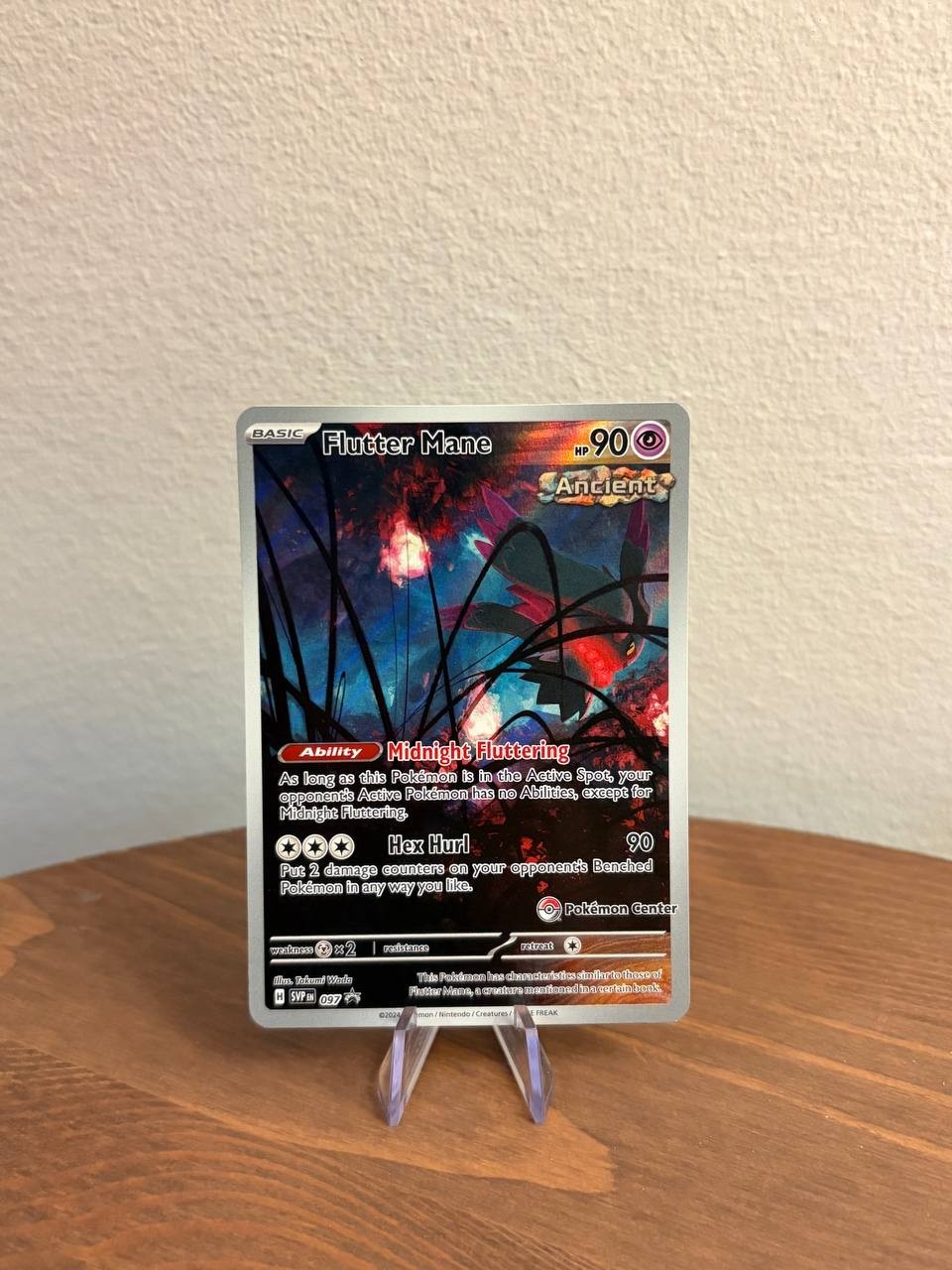 Flutter Mane - (Pokemon Center) Holo Promo SVP097 SVP Temporal Forces ETB Promo Flutter Mane - (Pokemon Center) Holo Promo SVP097 SVP Temporal Forces ETB Promo