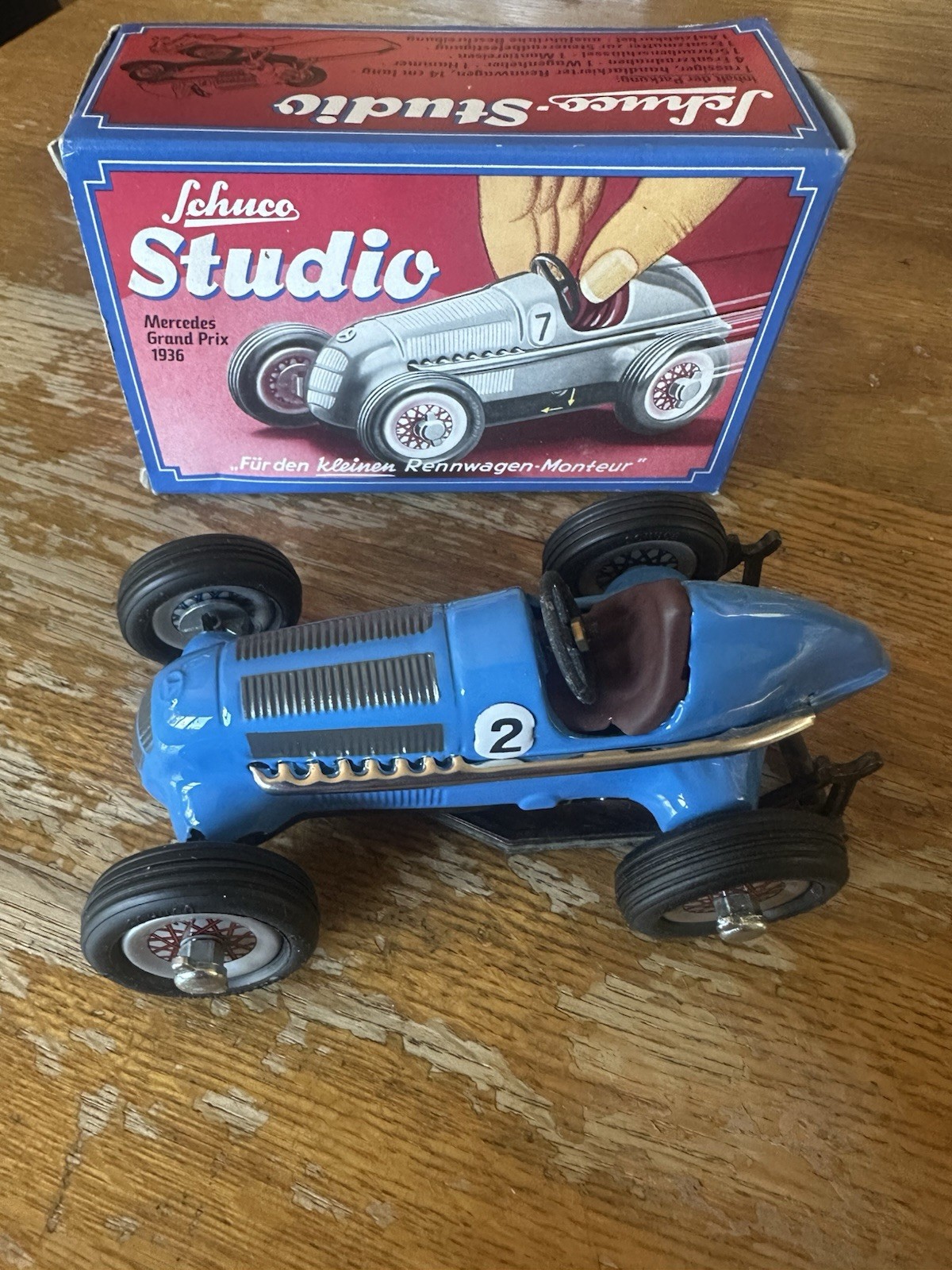 New, Vintage Schuco Studio NO.1050 Mercedes Grand Prix 1936