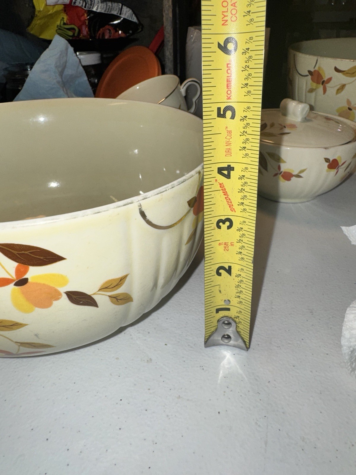 Vintage Hall Autumn Leaf Jewel Tea 7.5\ Vintage Hall Autumn Leaf Jewel Tea 7.5\