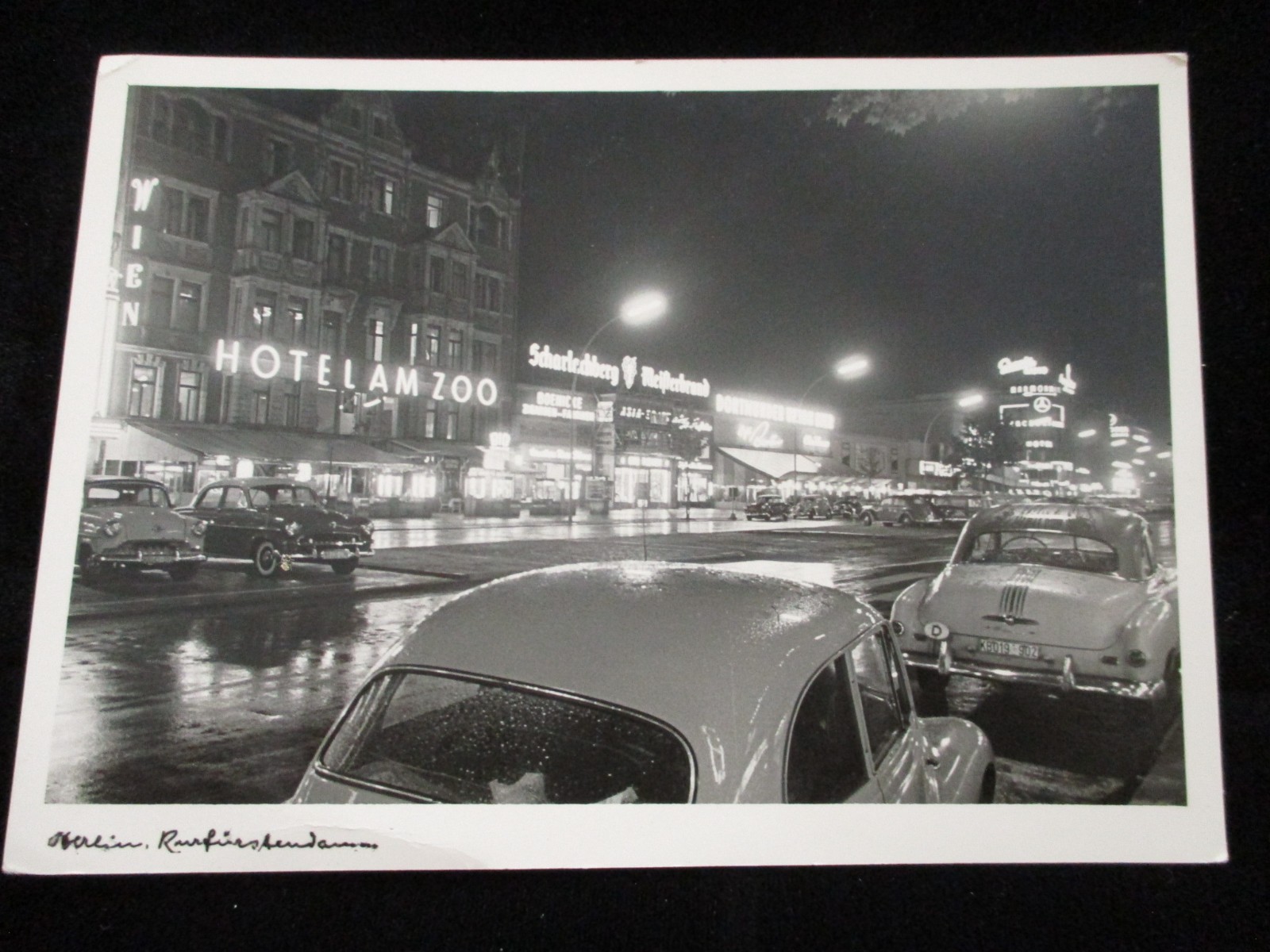 WEST BERLIN GERMANY Hotel Am Zoo Post-War WWII Kurfurstendamm Vintage Postcard