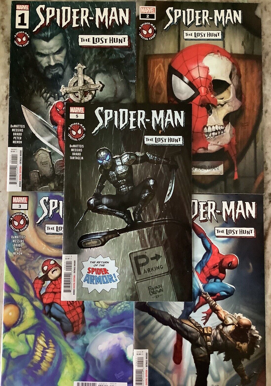 Spider-Man: The Lost Hunt 1-5 Marvel 2023 Comic Books