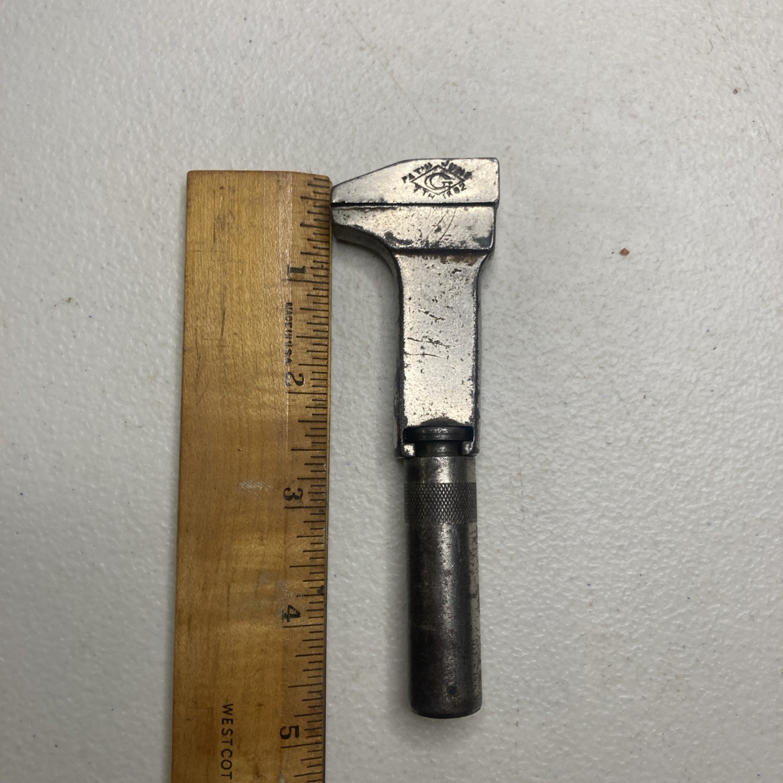 Vintage Gendron Diamond Bicycle Adjustable Wrench. Patented June 7th 1892. -ST