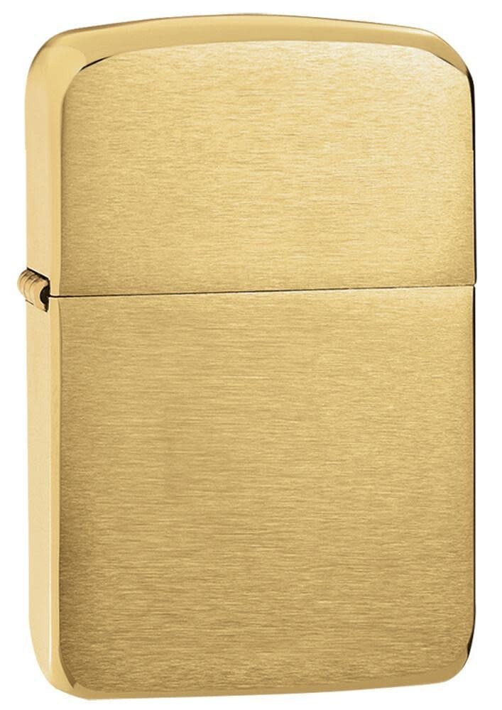 Zippo 1941B, Brushed Brass 1941 Replica Design Lighter, Full Size Zippo 1941B, Brushed Brass 1941 Replica Design Lighter, Full Size