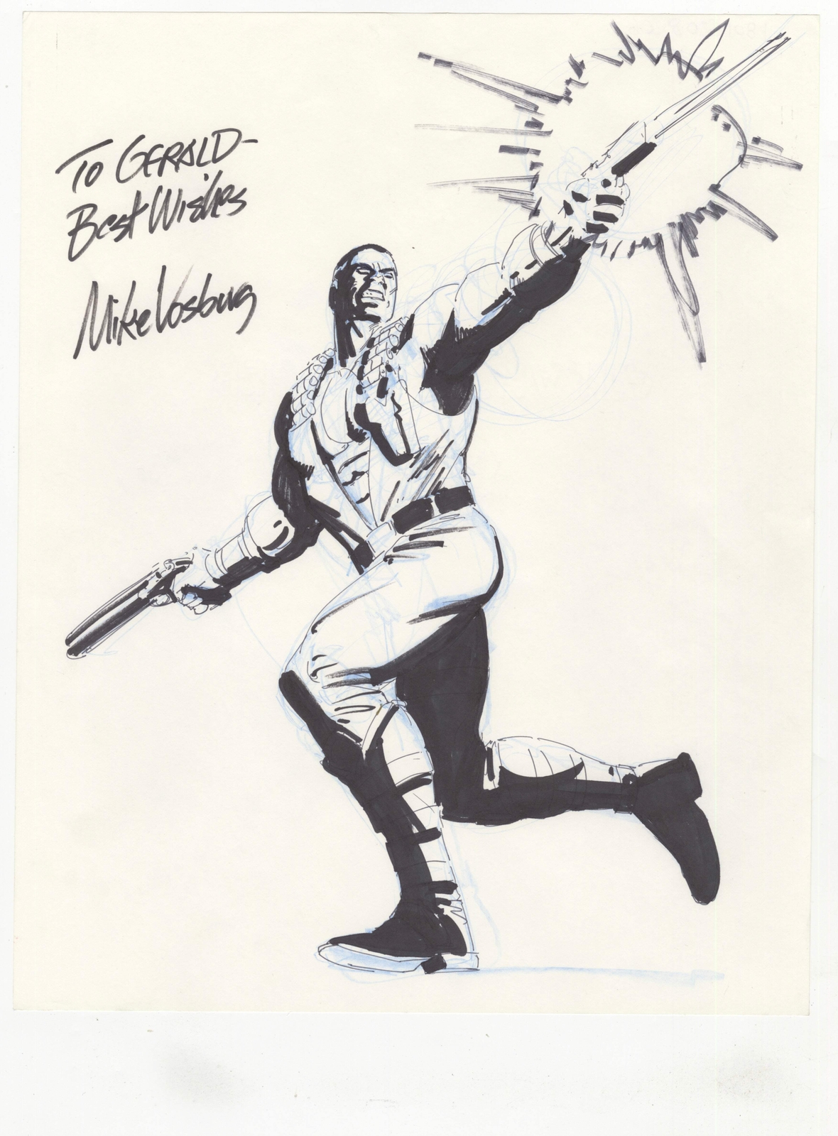 Bloodshot Original Comic Art by Mike Vosburg - Valiant