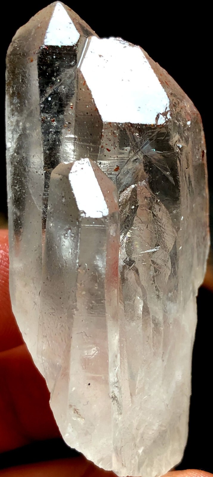 35g 1PC Himalayan RARE RAW Natural Lemurian Quartz Lemuria Crystal Point  p443