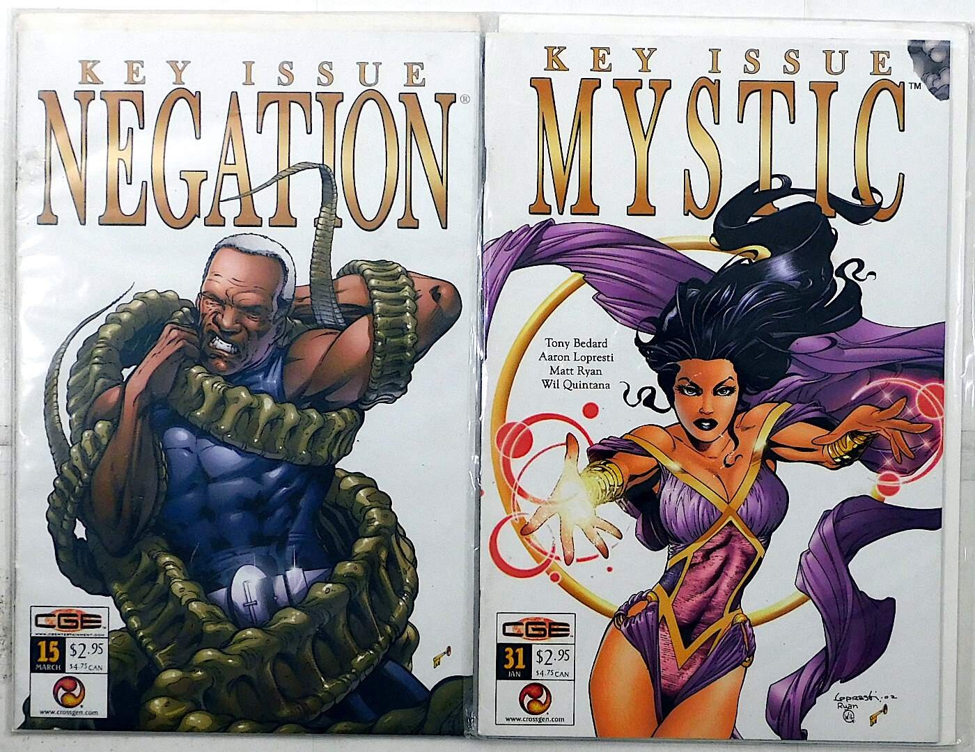 Negation Lot of 2 #15, 31 (2003) CrossGen Entertainment 1st Print Comic Books