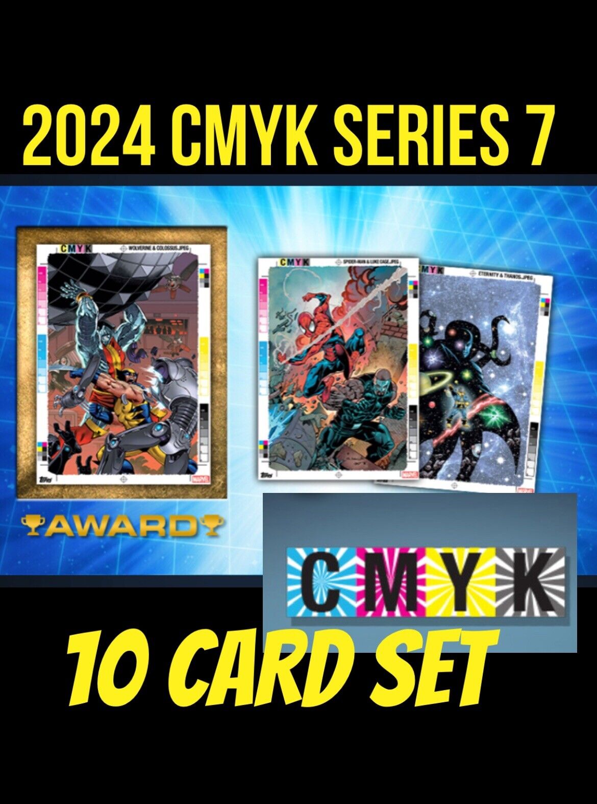 Topps Marvel Collect 2024 SERIES 7 CMYK   10  Card SPIDER MAN THANOS