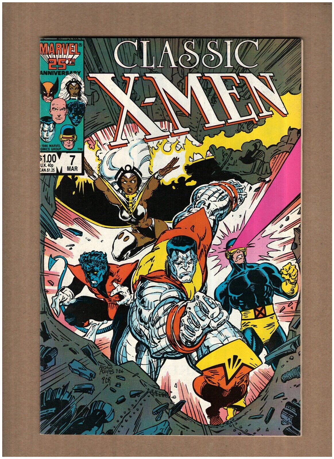 Classic X-Men #7 Marvel Comics 1987 Art Adams Cover Wolverine VF+ 8.5