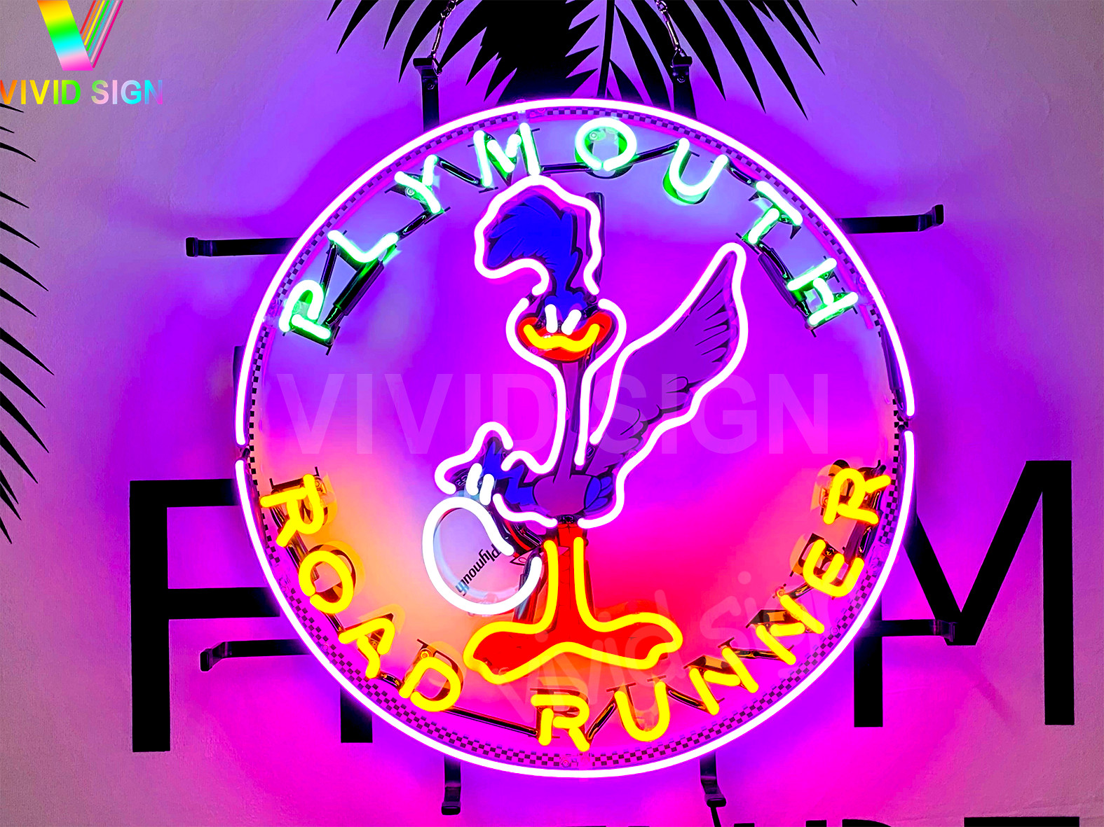 Plymouth Road Runner Garage Neon Light Sign Lamp 20