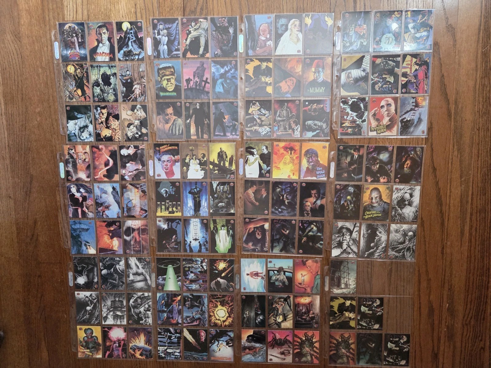 1991 Universal Monsters Set 1 To 100 & 5 Prizm Cards Horror Mummy Frankenstein