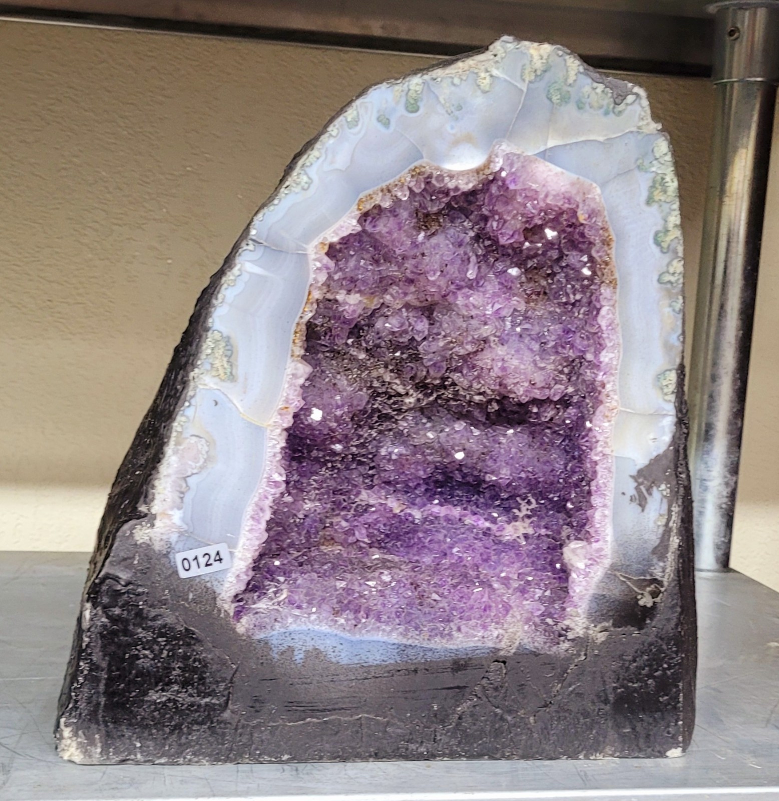 32.4 LB Amethyst Cathedral Crystal Geode Cluster