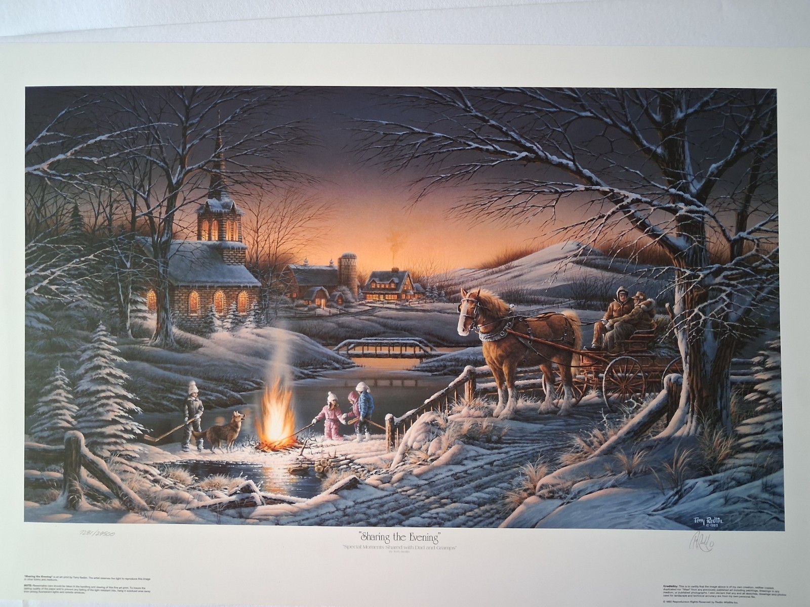 Terry Redlin Sharing The Evening S/N