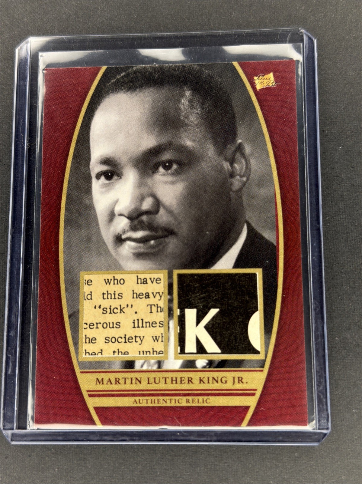 2024 Pieces of the Past Martin Luther King Jr. RED DUAL AUTHENTIC HISTORIC RELIC 2024 Pieces of the Past Martin Luther King Jr. RED DUAL AUTHENTIC HISTORIC RELIC