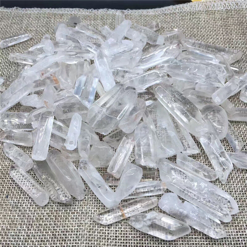 100g Lot Tibet Natural Clear Quartz Crystal Points Terminated Wand Specimen