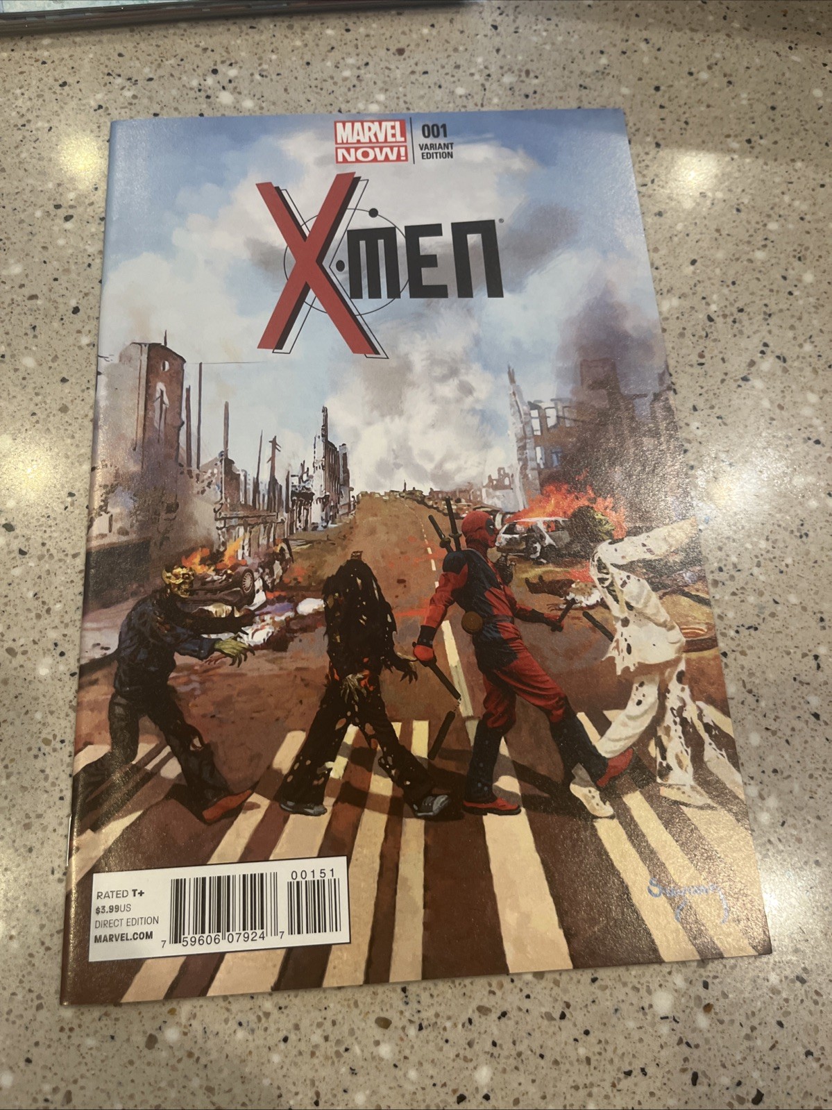 X-Men #1 Suydam Walking Deadpool Zombie Variant NM Abbey Road 2013 