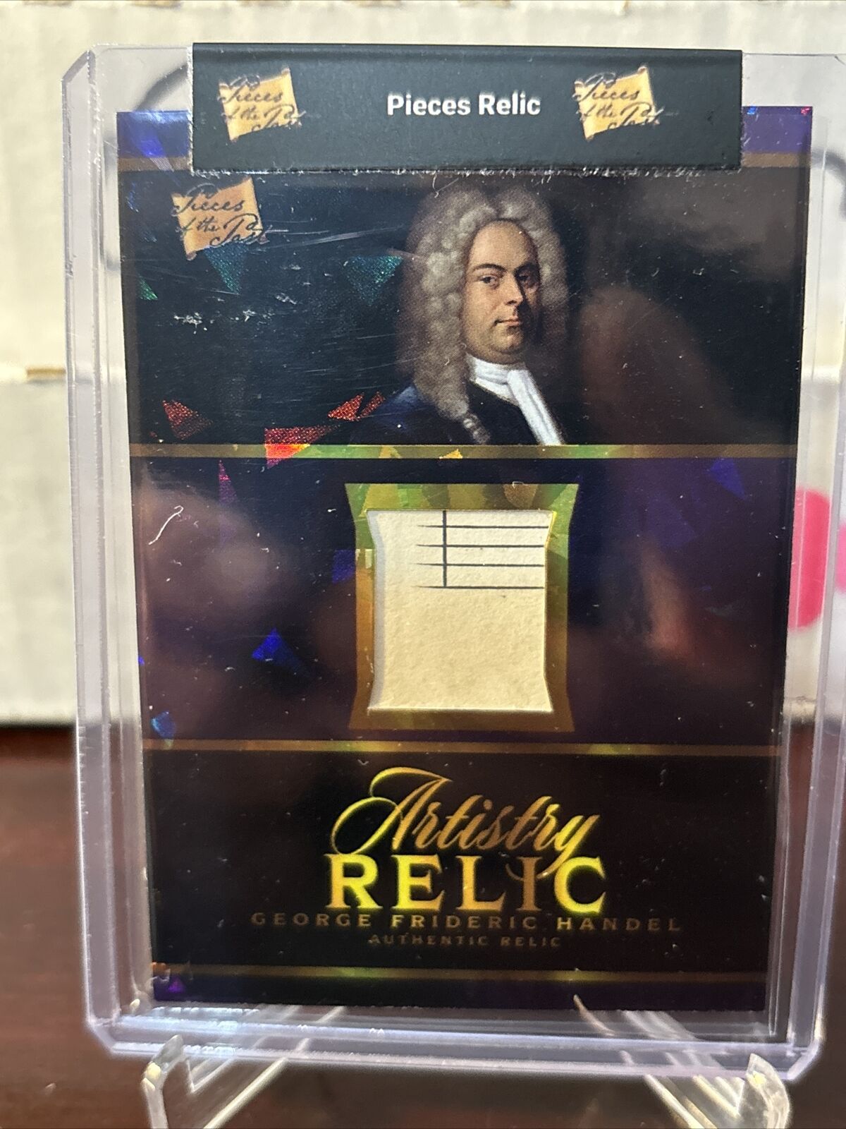 2023 Pieces of the Past George Frideric Handel Artistry Relic Purple Ice #6 B