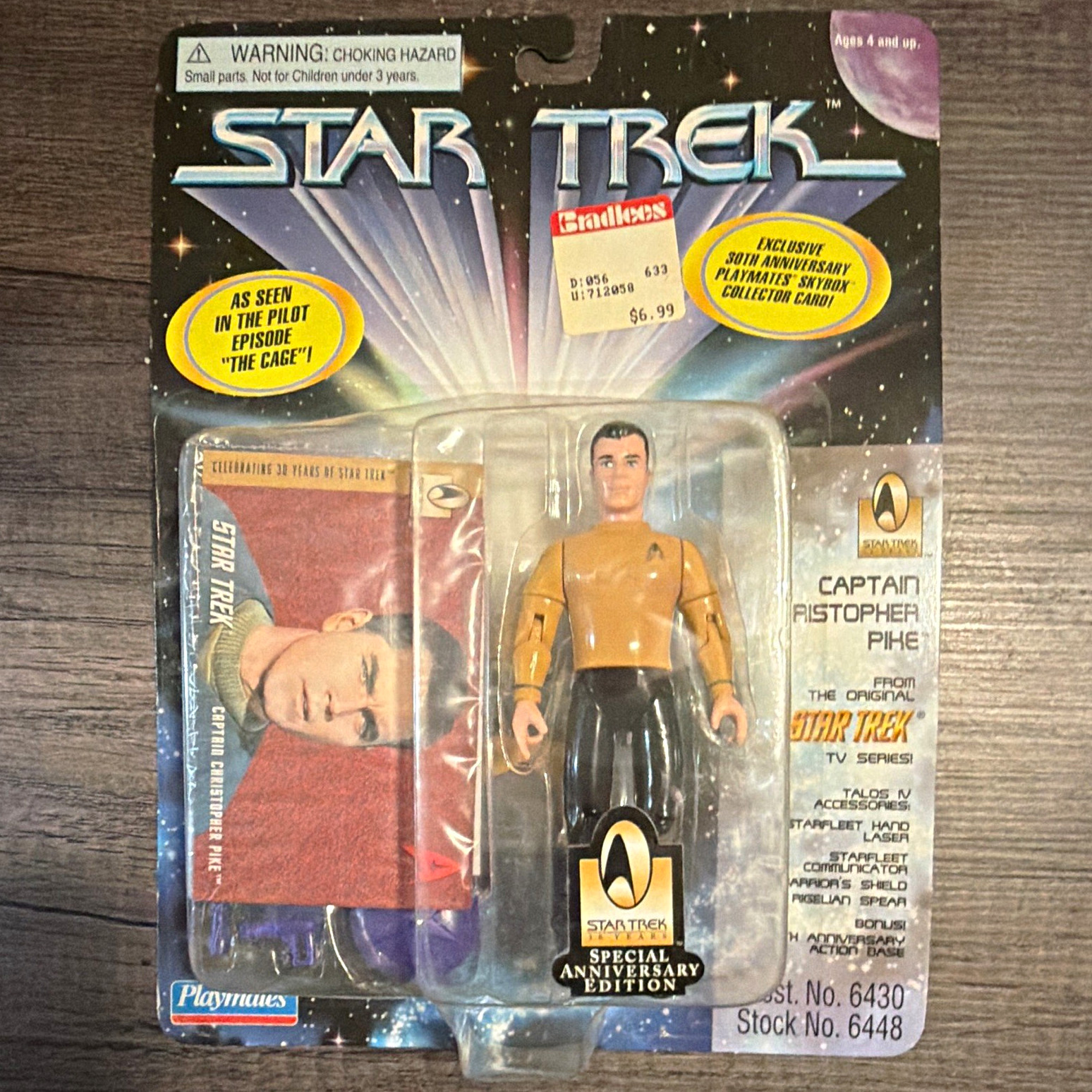 Playmates Star Trek Captain Christopher Pike Special Anniversary Edition Figure