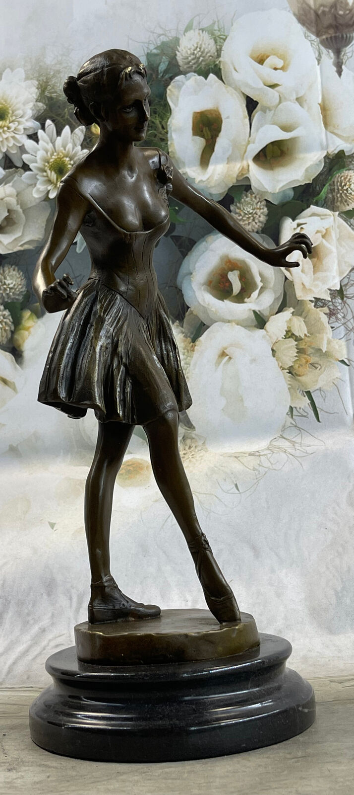 Ballerina Bronze Sculpture Art Nouveau Deco Figurine statue Figure Home Decor