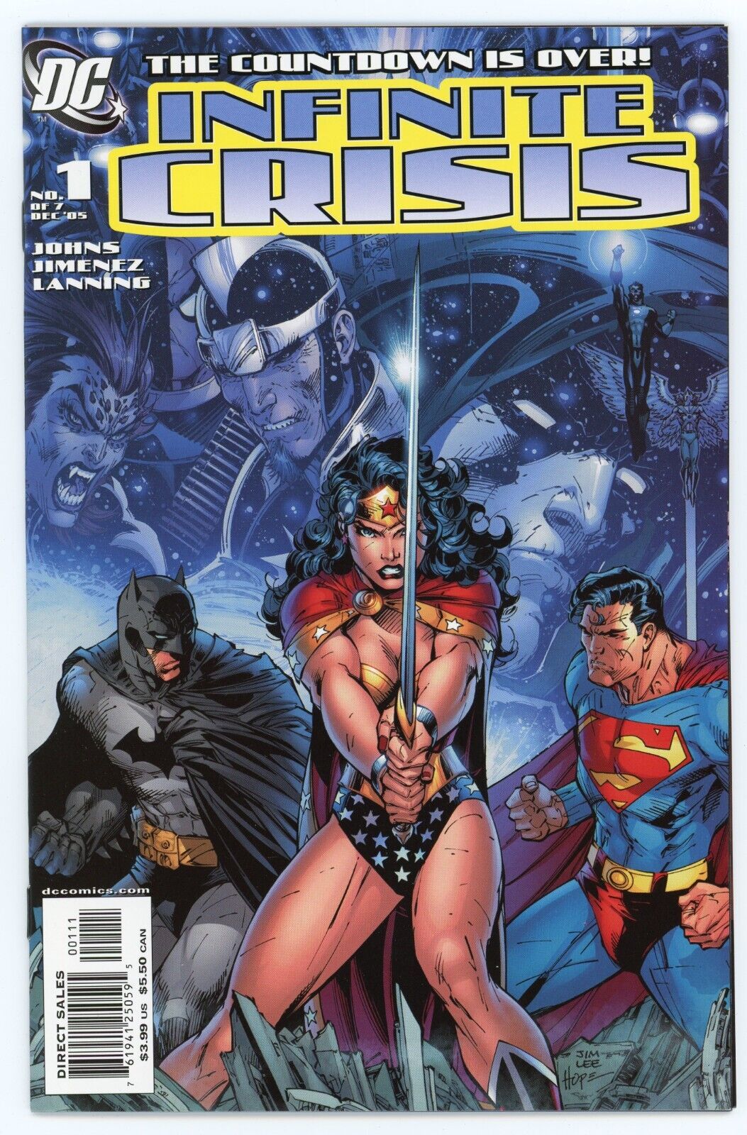 Infinite Crisis #1 Wonder Woman Variant Comic Book DC Comics 2005 Jim Lee
