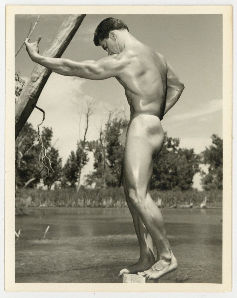 Ray Royal 1950 Western Photography Guild 5x4 Don Whitman Gay Beefcake Hunk Q8338