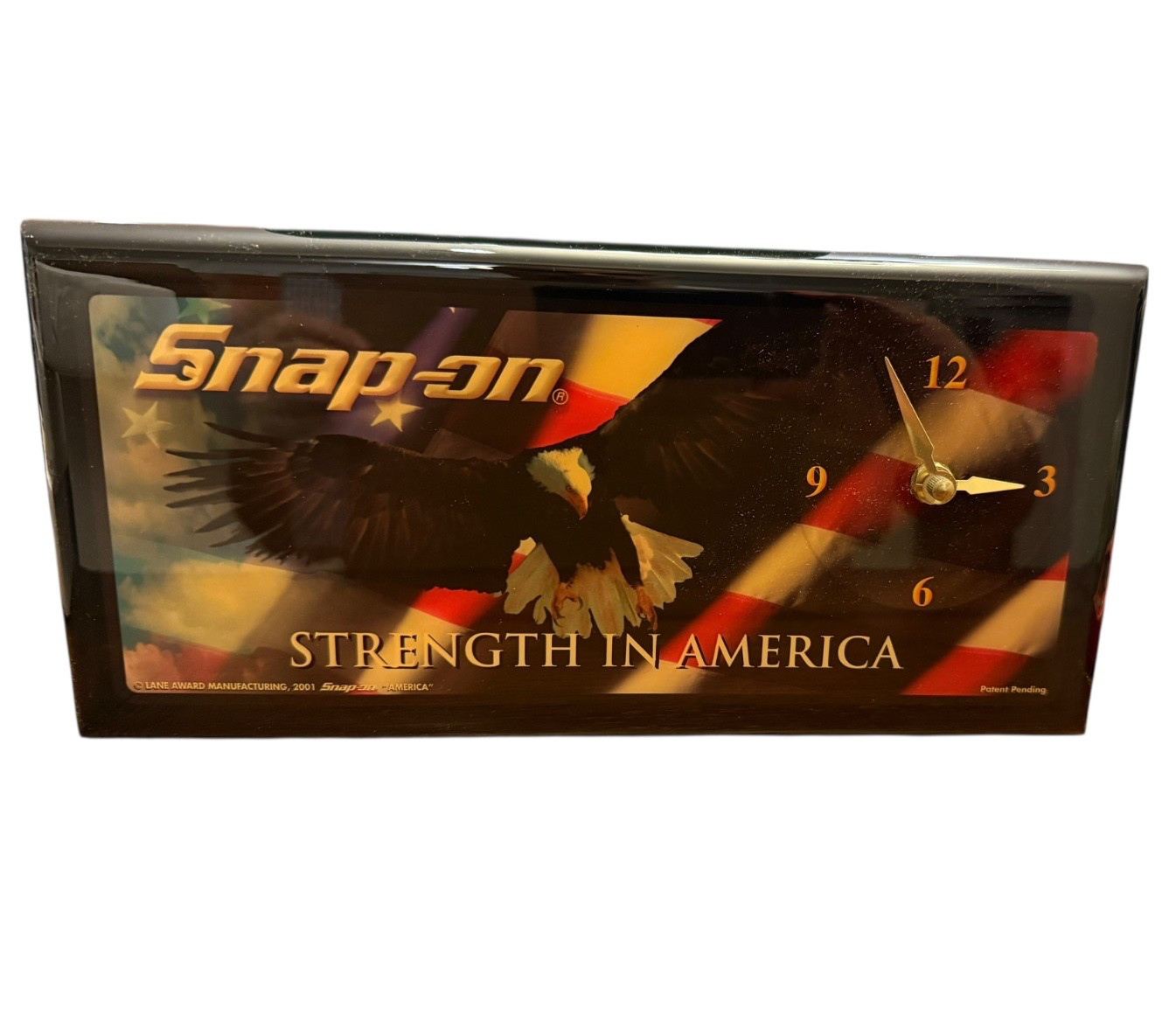 NIB VTG 2001 Strength In America Snap-On Tools Clock Lane  Mfg. 11.5\