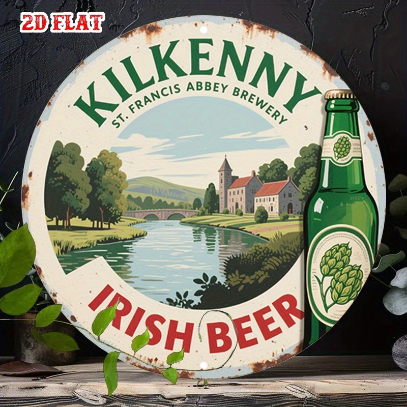 Vintage Kilkenny Irish Beer Retro Irish Pub Tin Metal Signs Home Décor 8x8