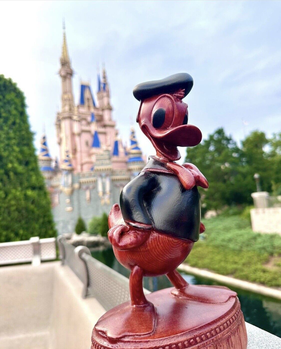 Disney Donald Duck Wood Carving