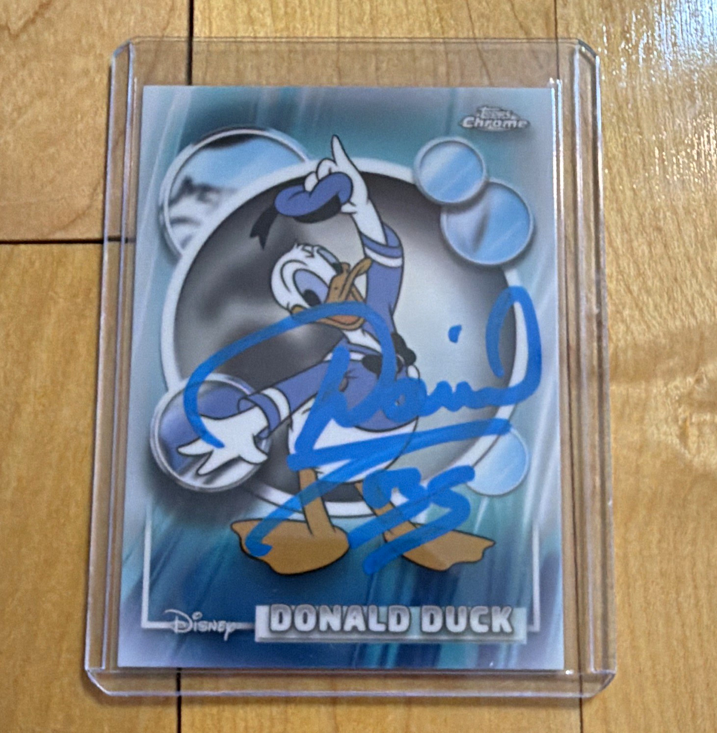 Topps 2026 Topps Chrome Disney Donald Duck #99 Autograph Daniel Ross JSA Cert