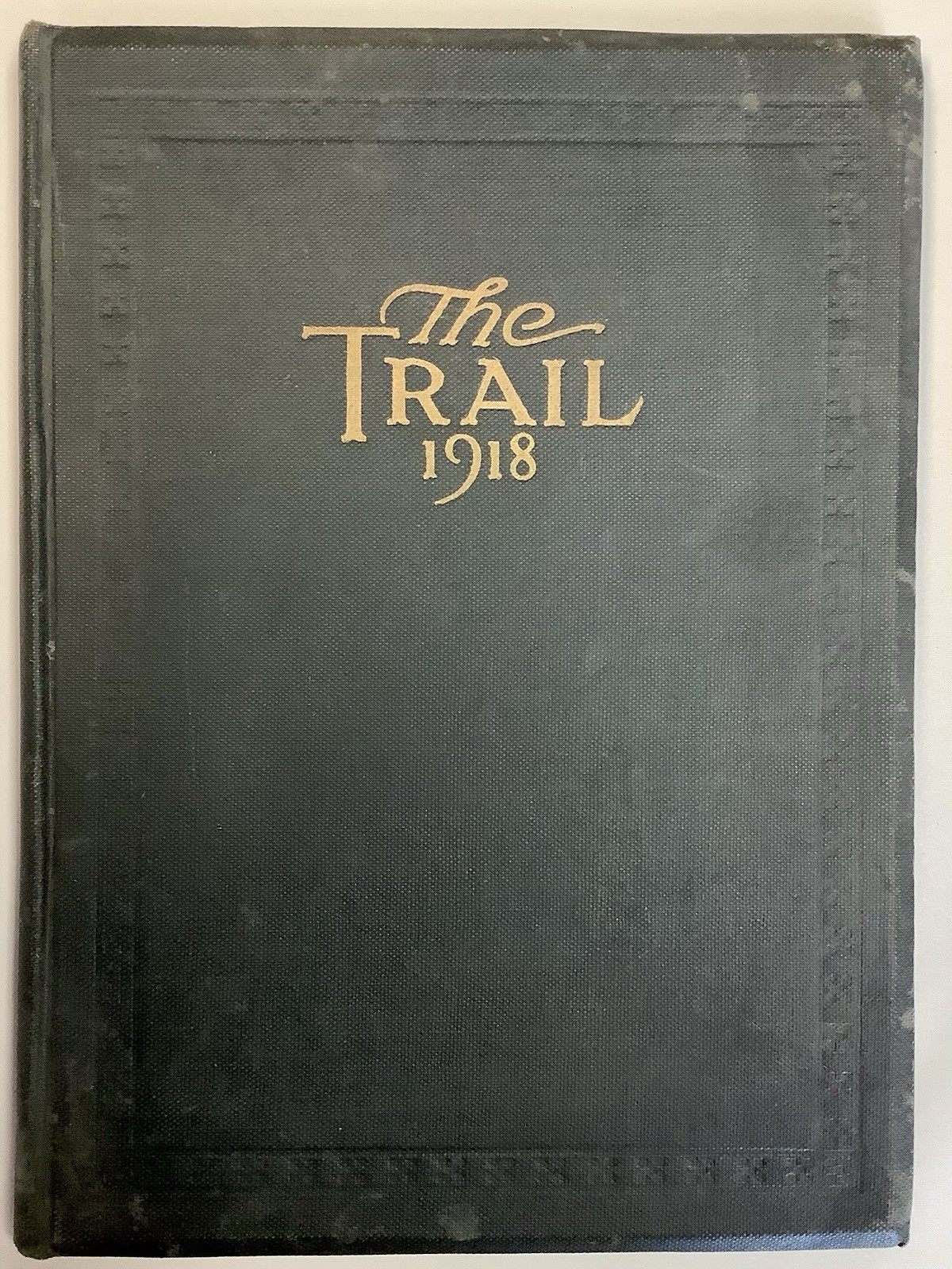 Antique 1918 Norman Oklahoma High School Yearbook The Trail Annual HS WWI Book