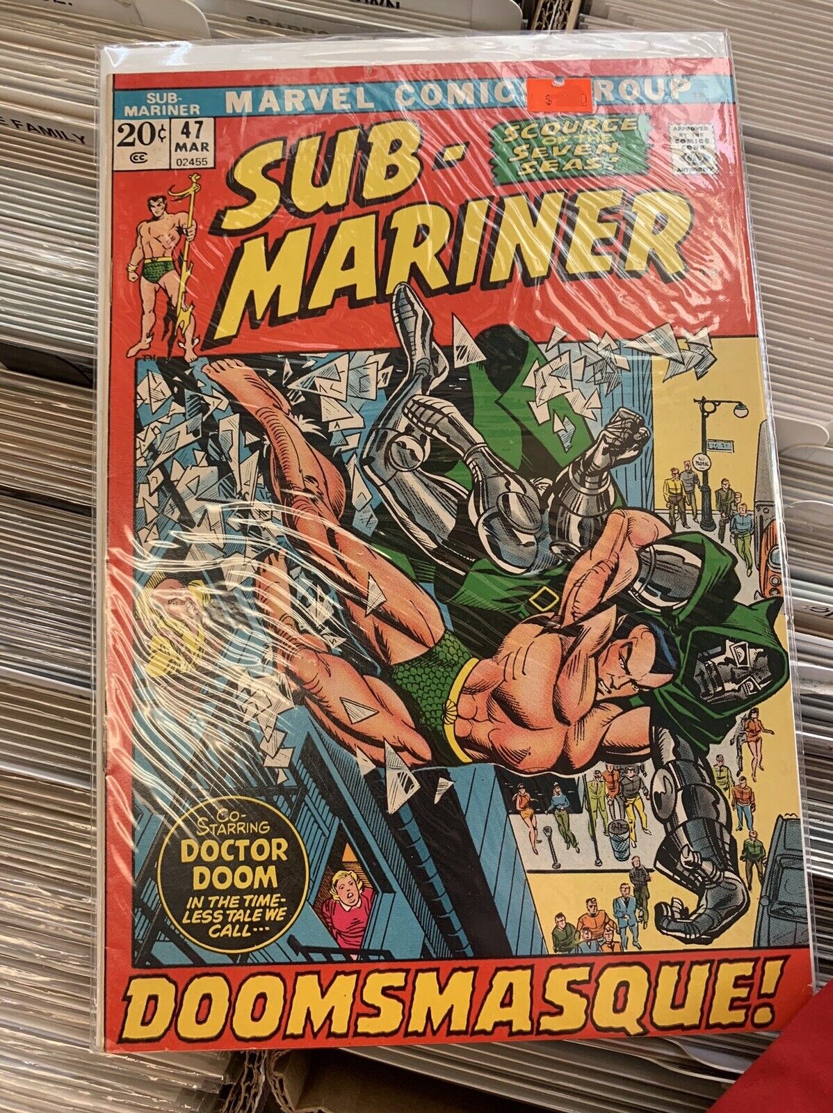 Sub Mariner #47 & #48 Namor vs Doctor Doom Bill Everett Marvel 1972 Nice