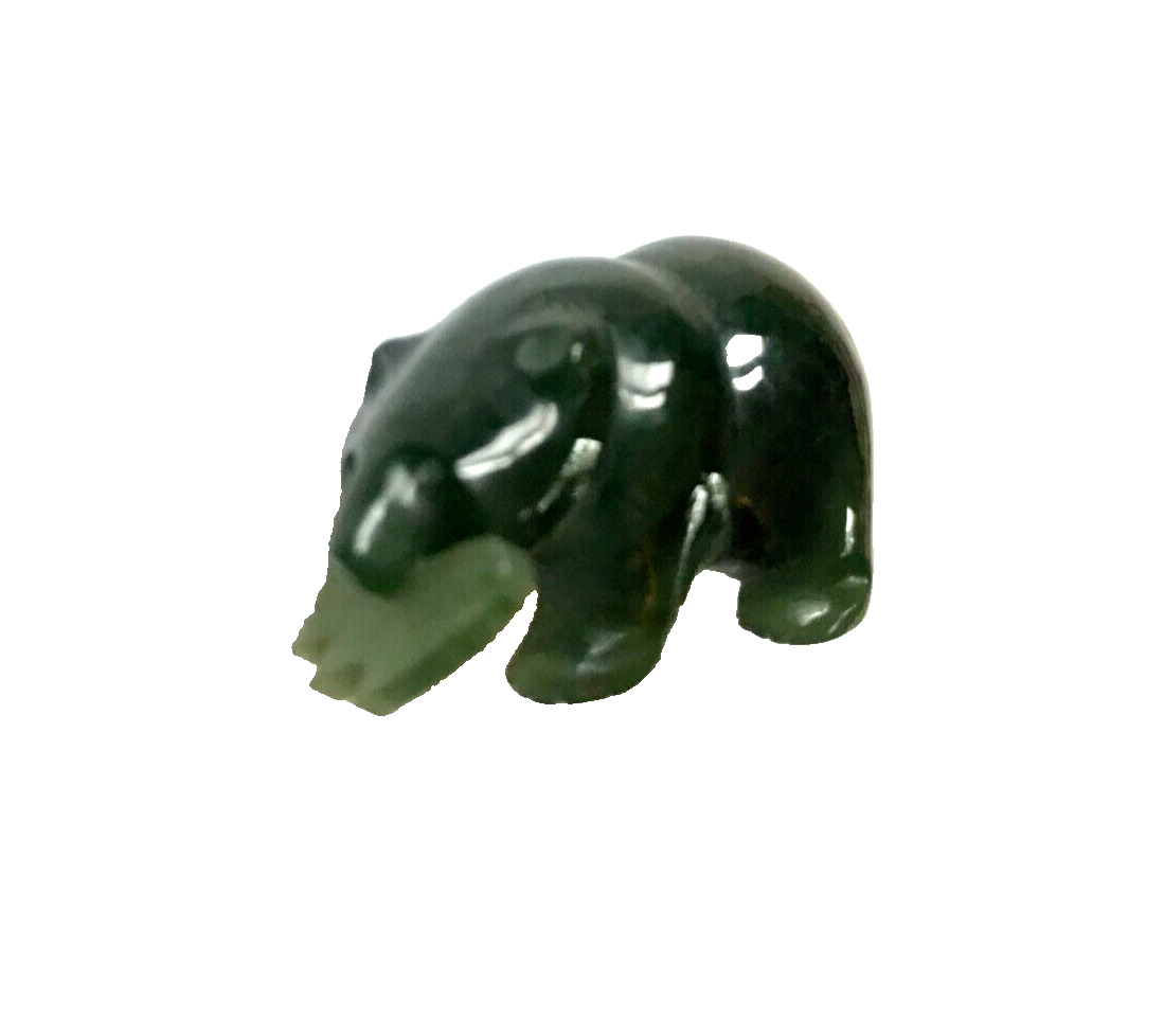 SMALL JADE BEAR FIGURINE GIFTS FROM NORTH COUNTRY COLDWATER CREEK