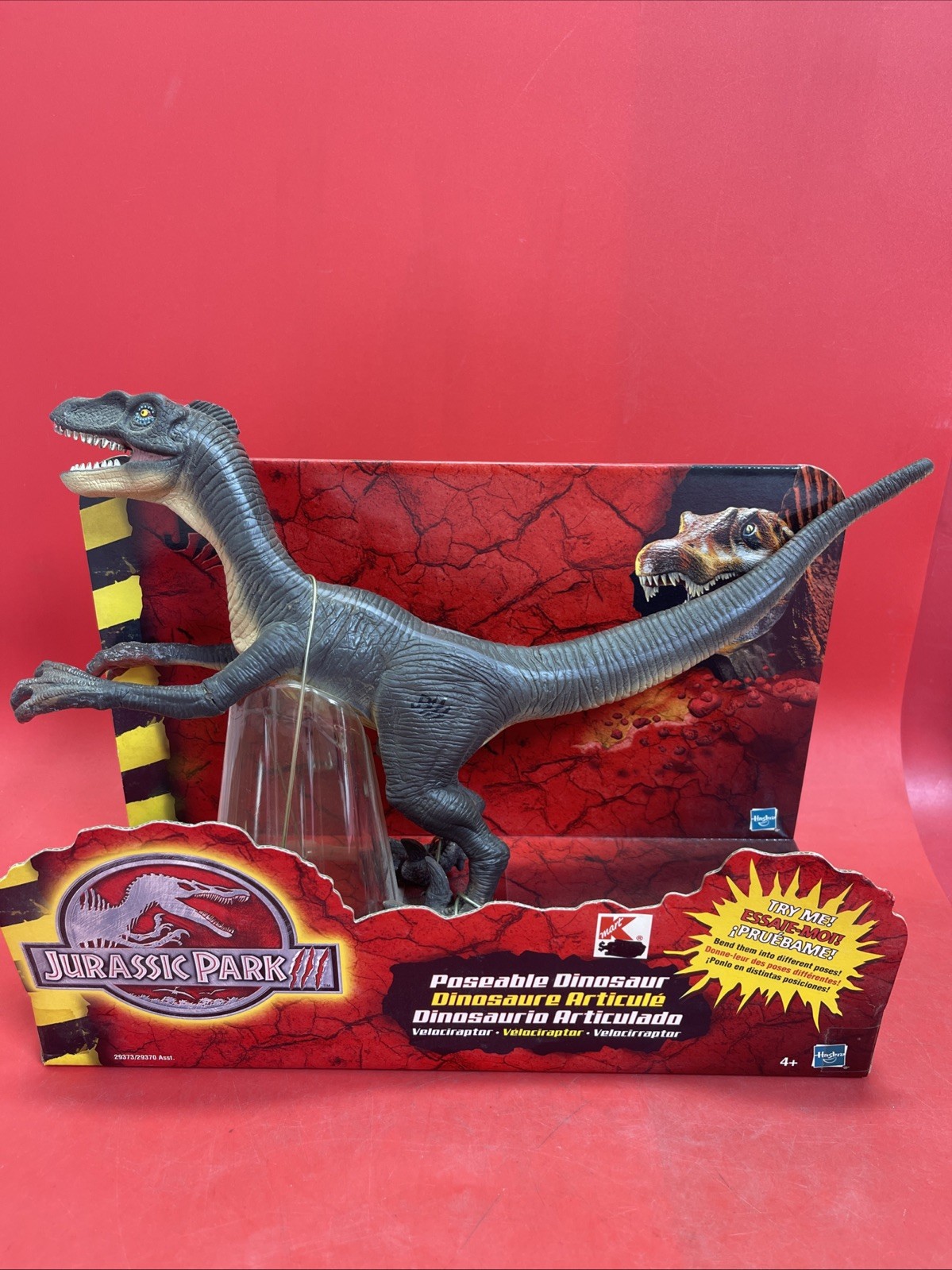 Jurassic Park Dinosaur--Jurassic Park III mint new in box poseable Velociraptor.