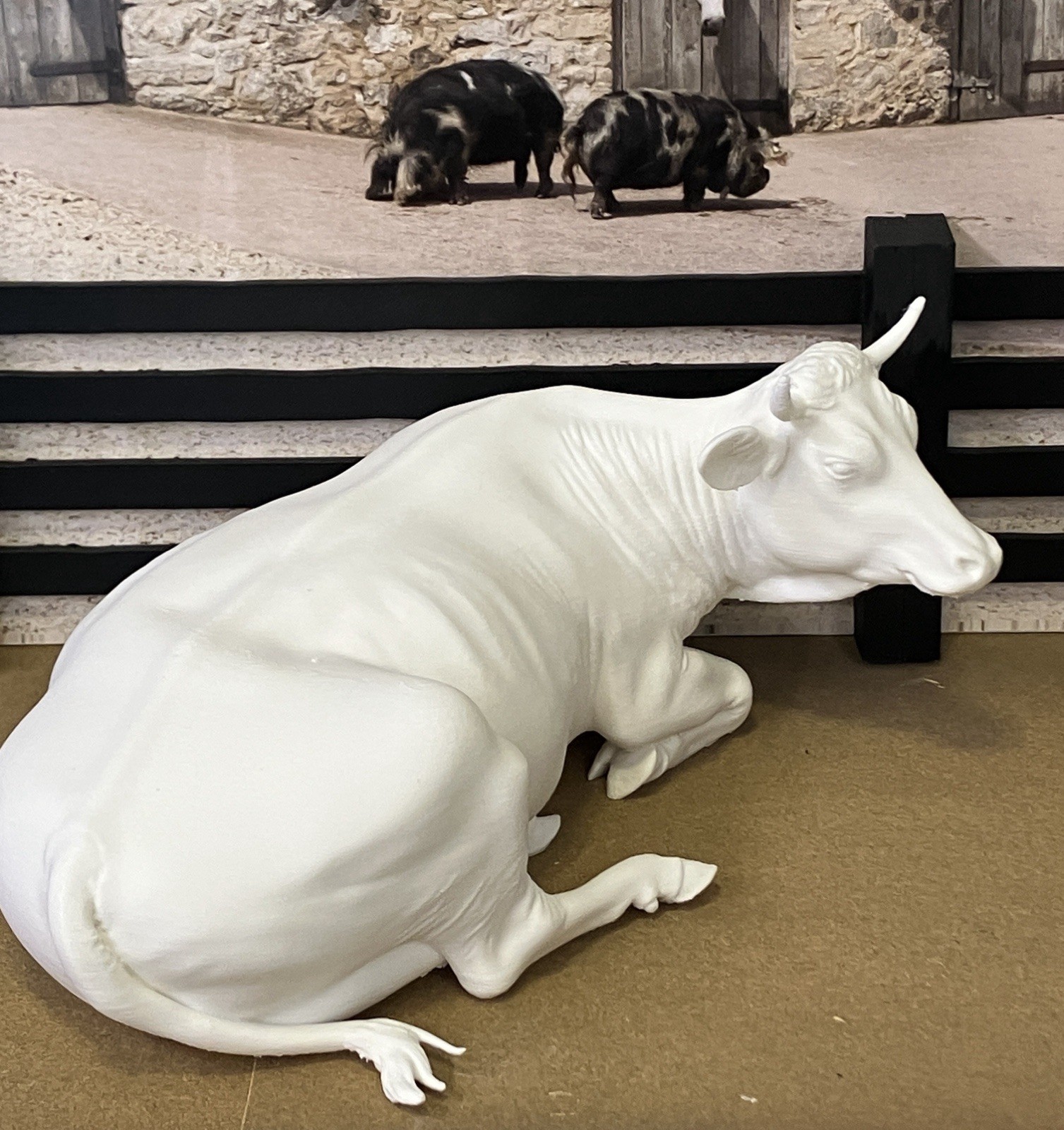 1:9 Traditional Lying Down Model Cow Heifer 3D Print For Breyer Horses Cattle