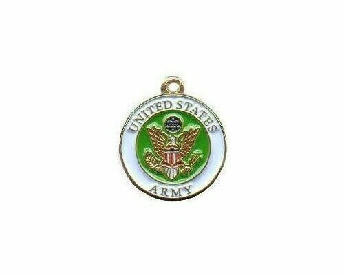 U.S. Army Mini Round Logo Charm Pendant - .5\