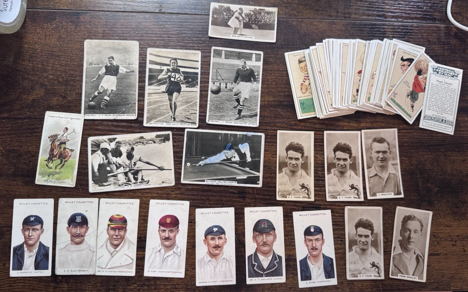 65 Tobacco Cards 1908 And Up Originals Boxing Billiard+