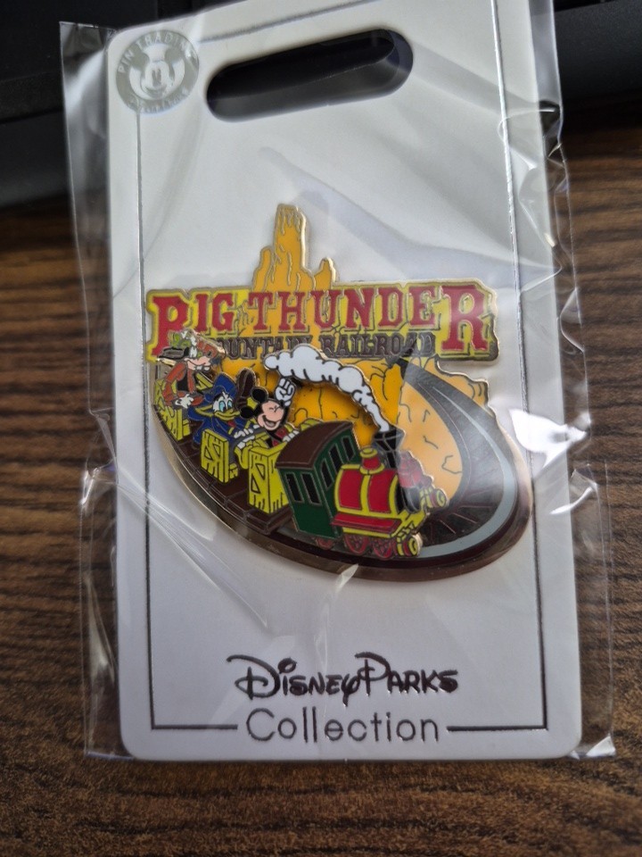 Disney Pins Big Thunder Mountain Railroad 2008 Pin Trading Slider Disney Pins Big Thunder Mountain Railroad 2008 Pin Trading Slider