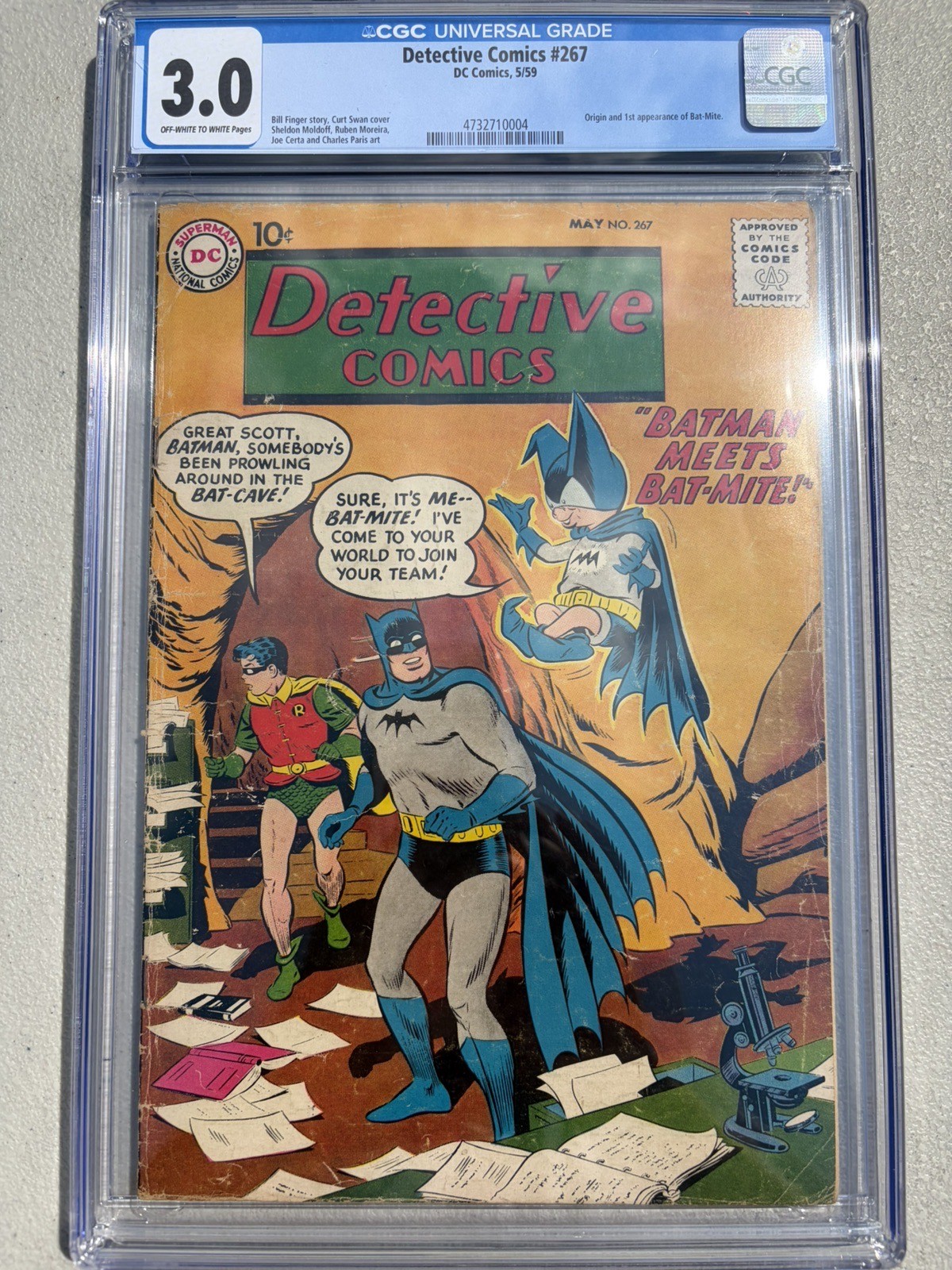 Detective Comics 267 1959 DC Comics CGC G/VG 3.0 Origin & 1st App Bat-Mite Robin
