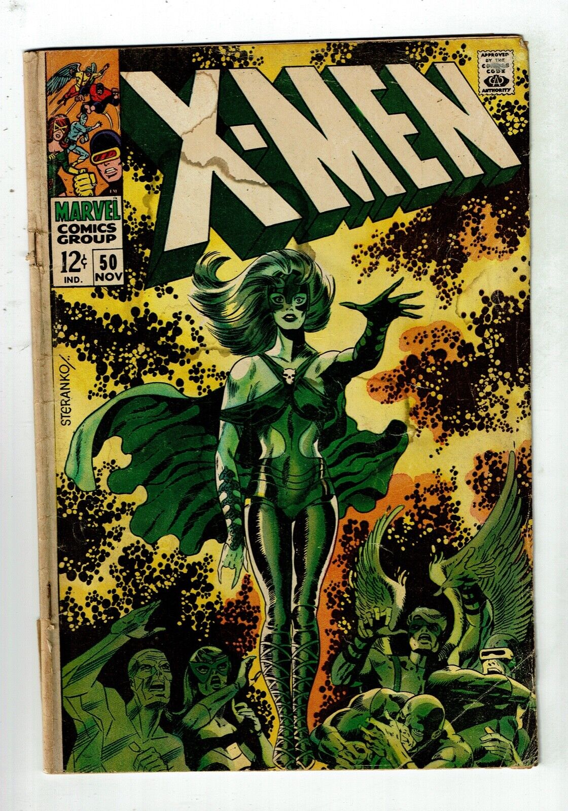 X-Men #50, GD/VG 3.0, 1st Lorna Dane as Polaris With Her Powers