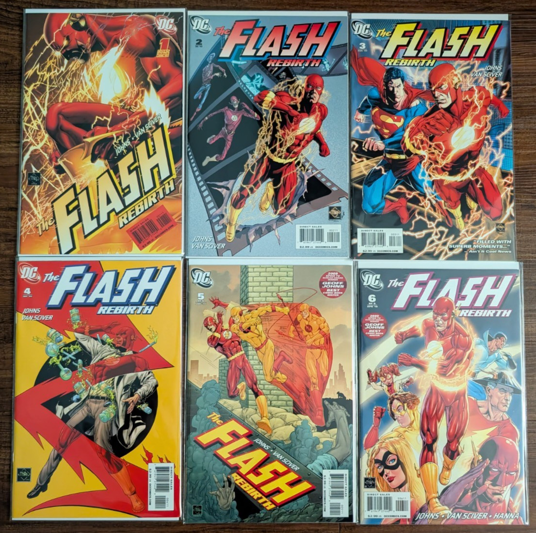 Flash Rebirth #1-6 (2009 DC Comics) Complete Series by Geoff Johns