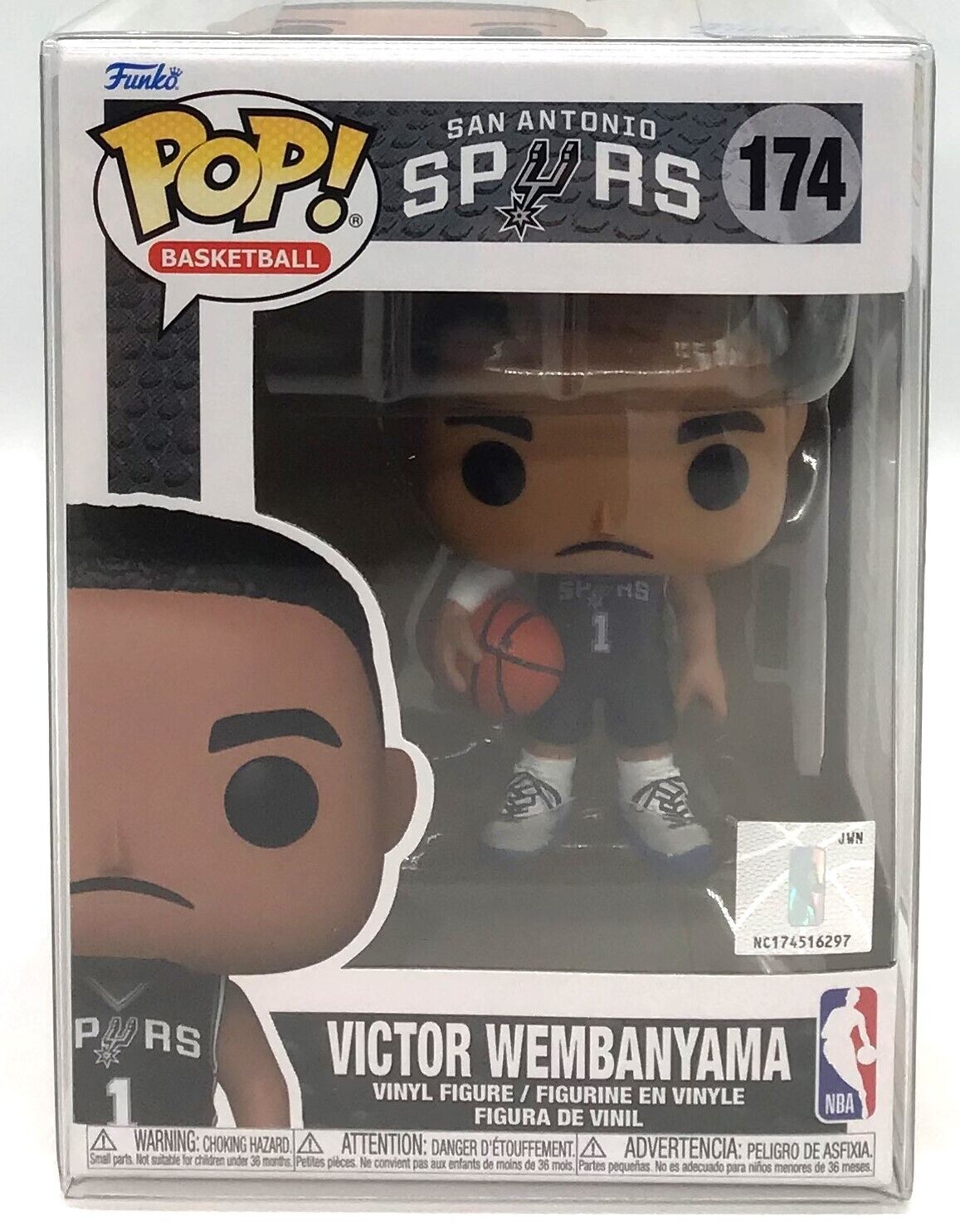 Funko Pop NBA San Antonio Spurs Victor Wembanyama #174 with POP Protector