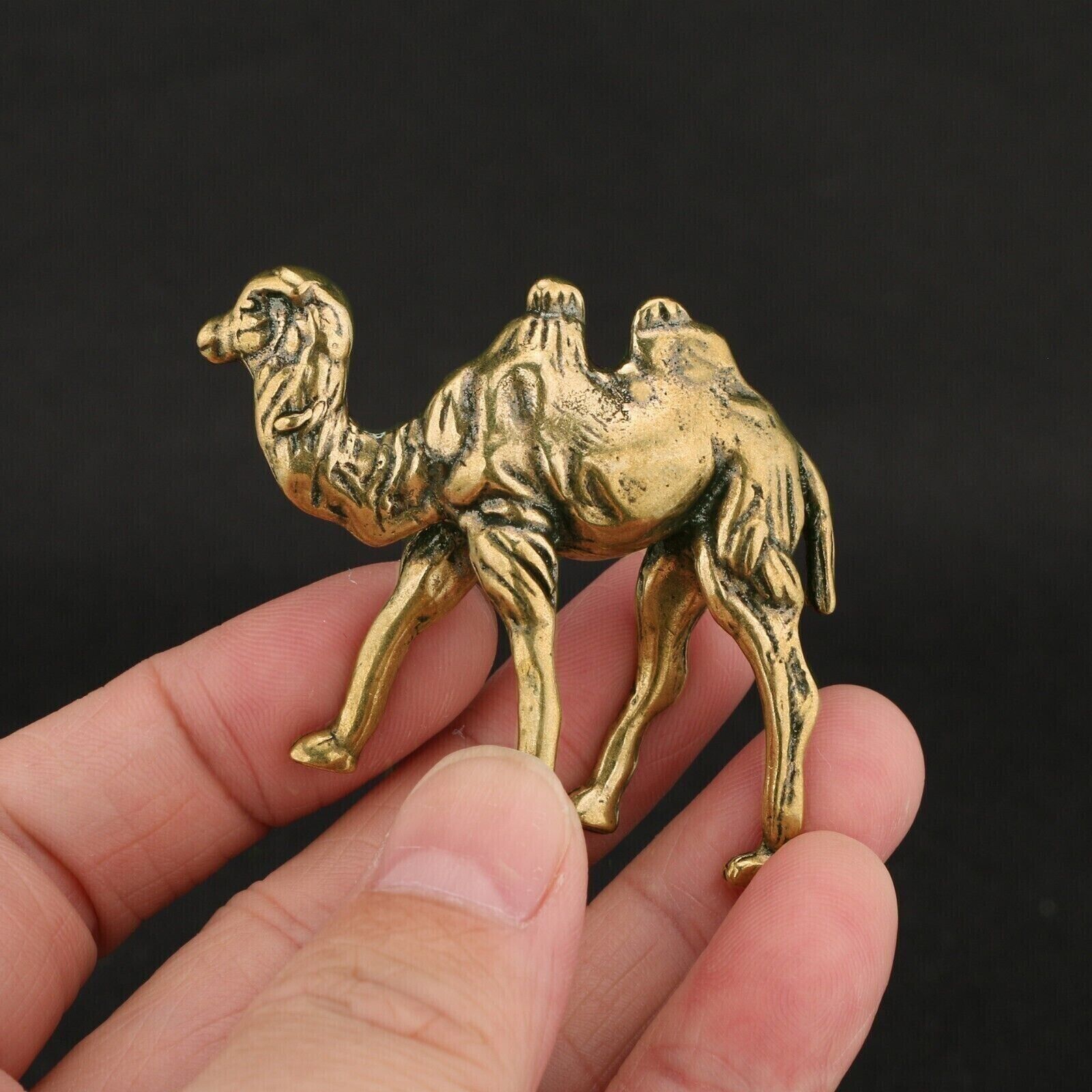 Solid Brass Camel Figurine Small Statue Home Ornaments Animal Figurines Gift