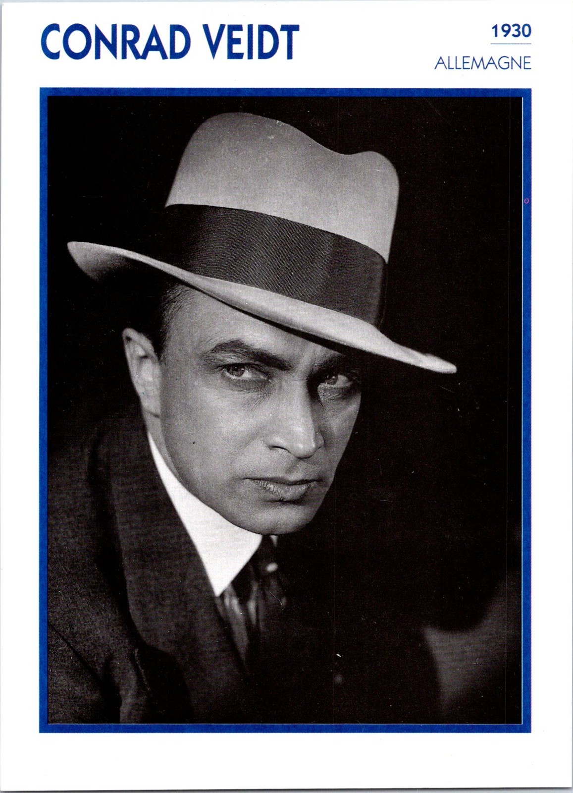 HOLYWOOD CINEMA STAR PHOTO PRINT CONRAD VEIDT HOLYWOOD CINEMA STAR PHOTO PRINT CONRAD VEIDT