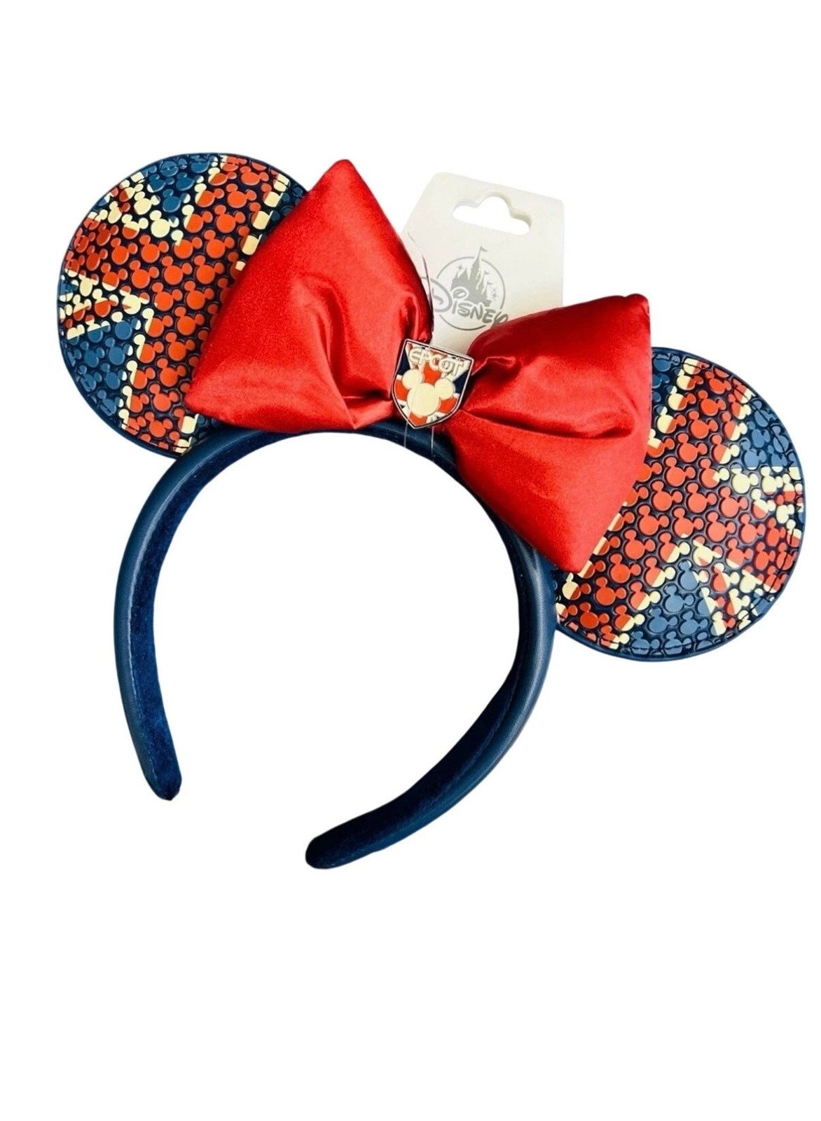 2025 Disney Parks Epcot UK pavilion Minnie Mouse Ears Headband Union Jack