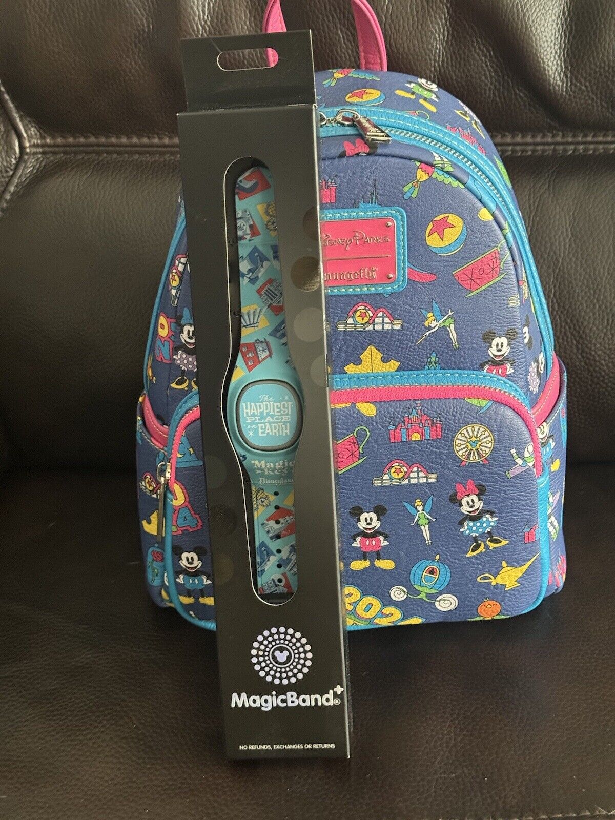 Mickey Mouse and Friends Loungefly Mini Backpack-Disneyland 2024 & Magicband+