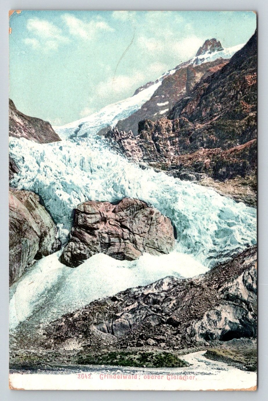 1907 Grindelwald Upper Glacier Switzerland Postcard Wehrli Swiss Alps