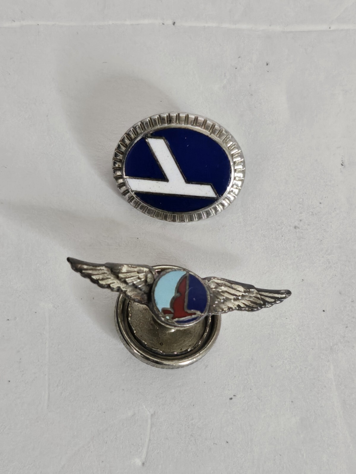 Rare Eastern Airlines Employee Service Wings Lapel Pin Sterling Silver 