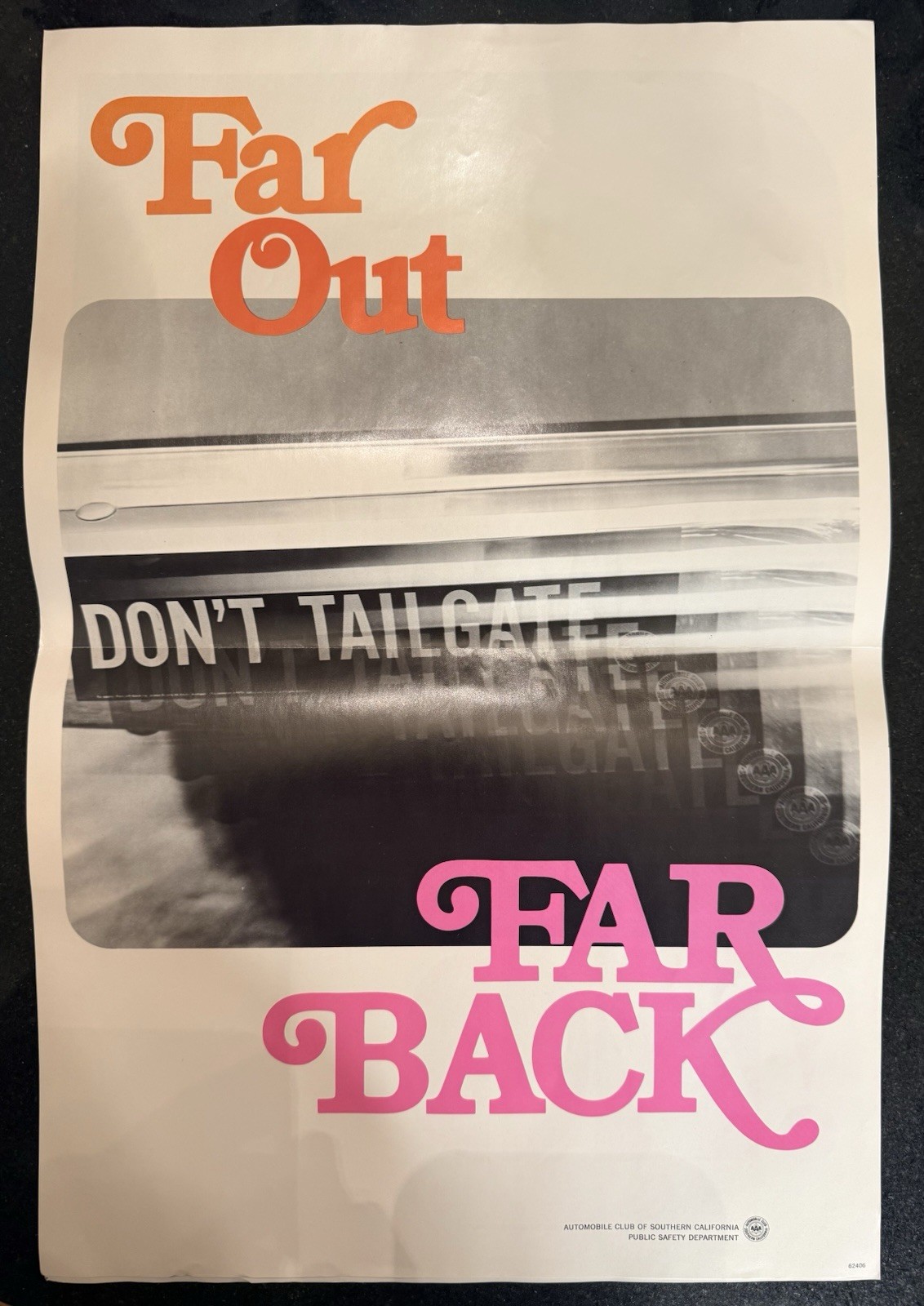 Lot of 5 Vintage 1970s AAA Auto Club Southern California Safety Posters Retro