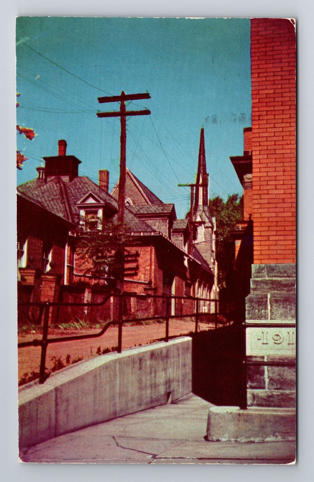Somerset County PA- Pennsylvania, Church Alley, Antique, Vintage c1984 Postcard