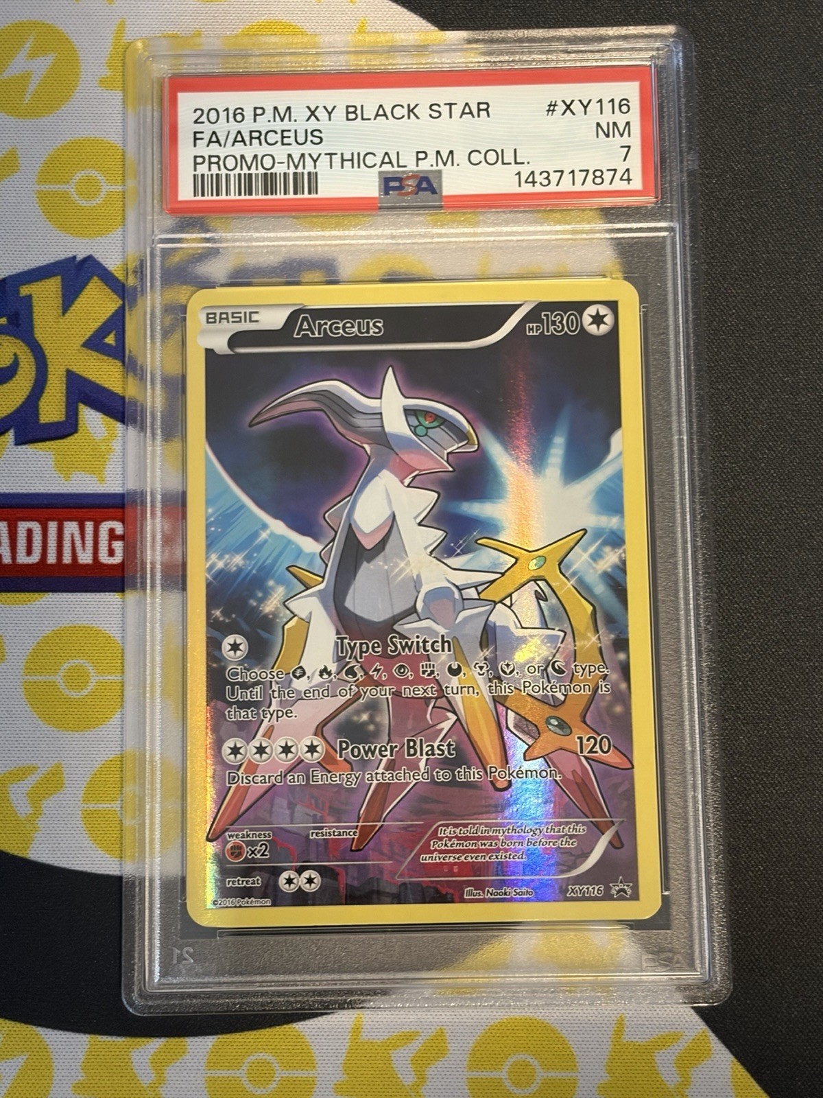PSA 7 Arceus XY Mythical #XY116 2016 Pokemon Xy Black Star Promo English