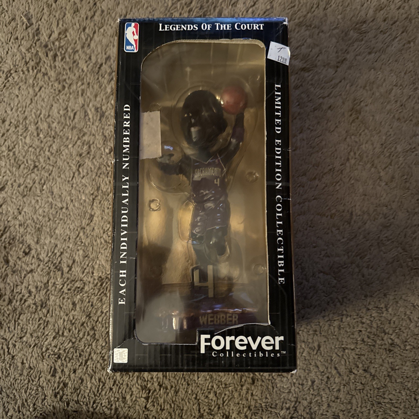 FOCO Legends of the Court Chris Webber Bobblehead RARE Black Box Numbered /5000